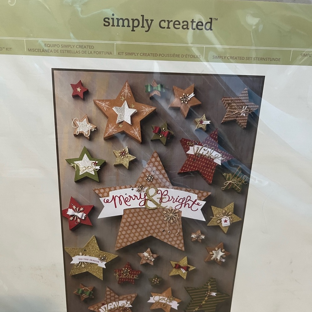Stampin' Up! Merry & Bright Star Kit - Red, Green, Gold